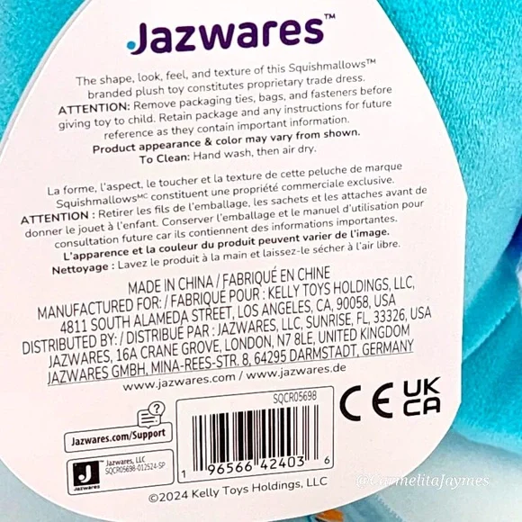 DJIMON 🦎 Blue Spotted Iguana Original Squishmallows By Kellytoy NWT - Picture 8 of 8